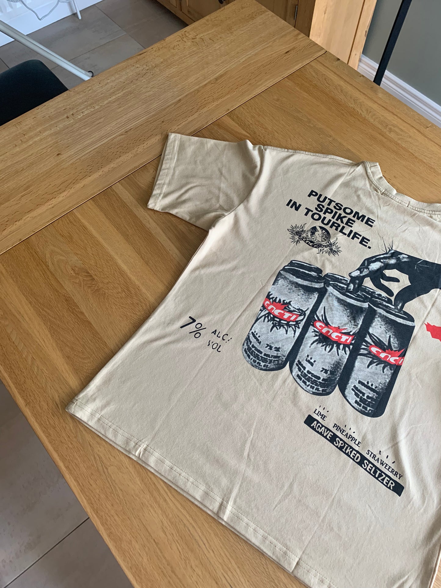 Travis Scott Cactus Jack “Cacti” Beige Graphic Tee