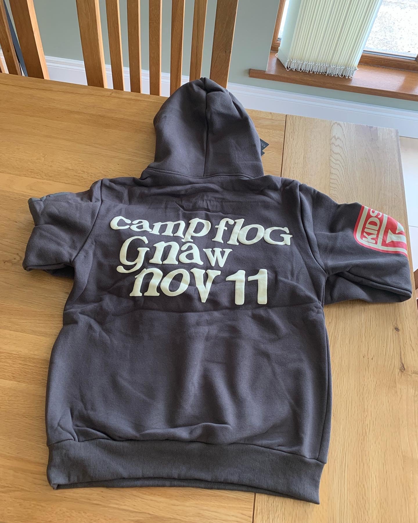 Lucky Me I See Ghosts Grey Graphic Hoodie