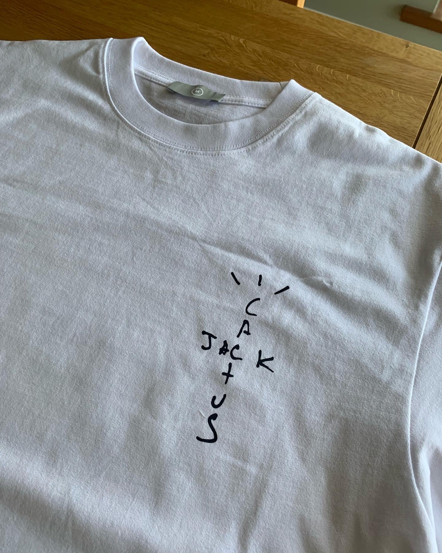 White Travis Scott “Look Mom I Can Fly” Graphic Tee