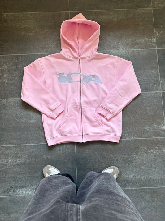 IDA Pink Zip UP Hoodie