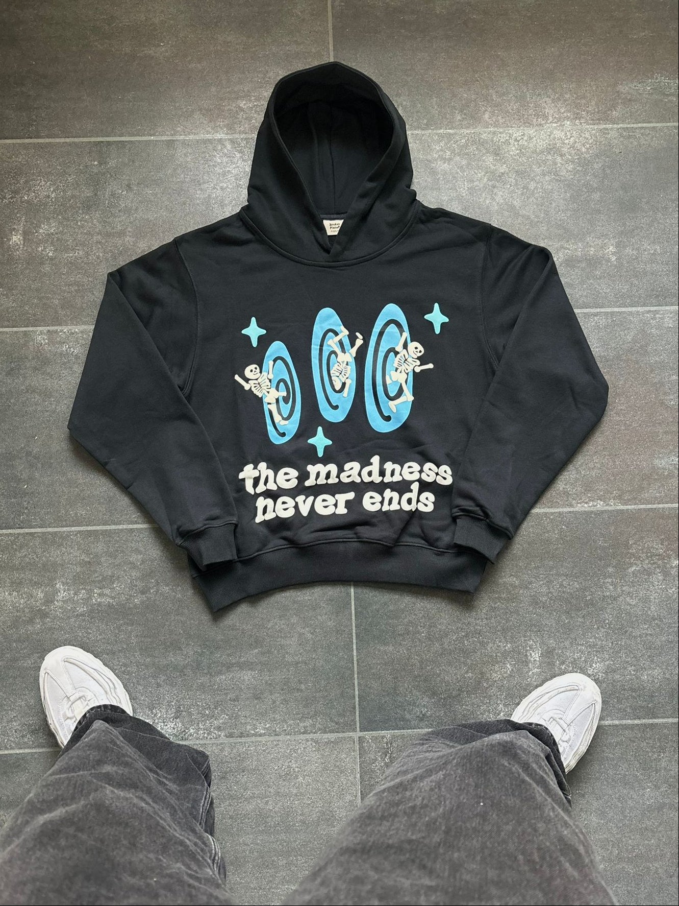 Broken Planet Black & Blue Hoodie