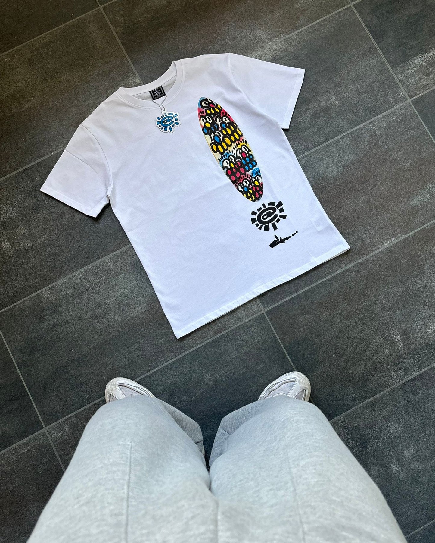 Adwysd X Slawn White Graphic Tee