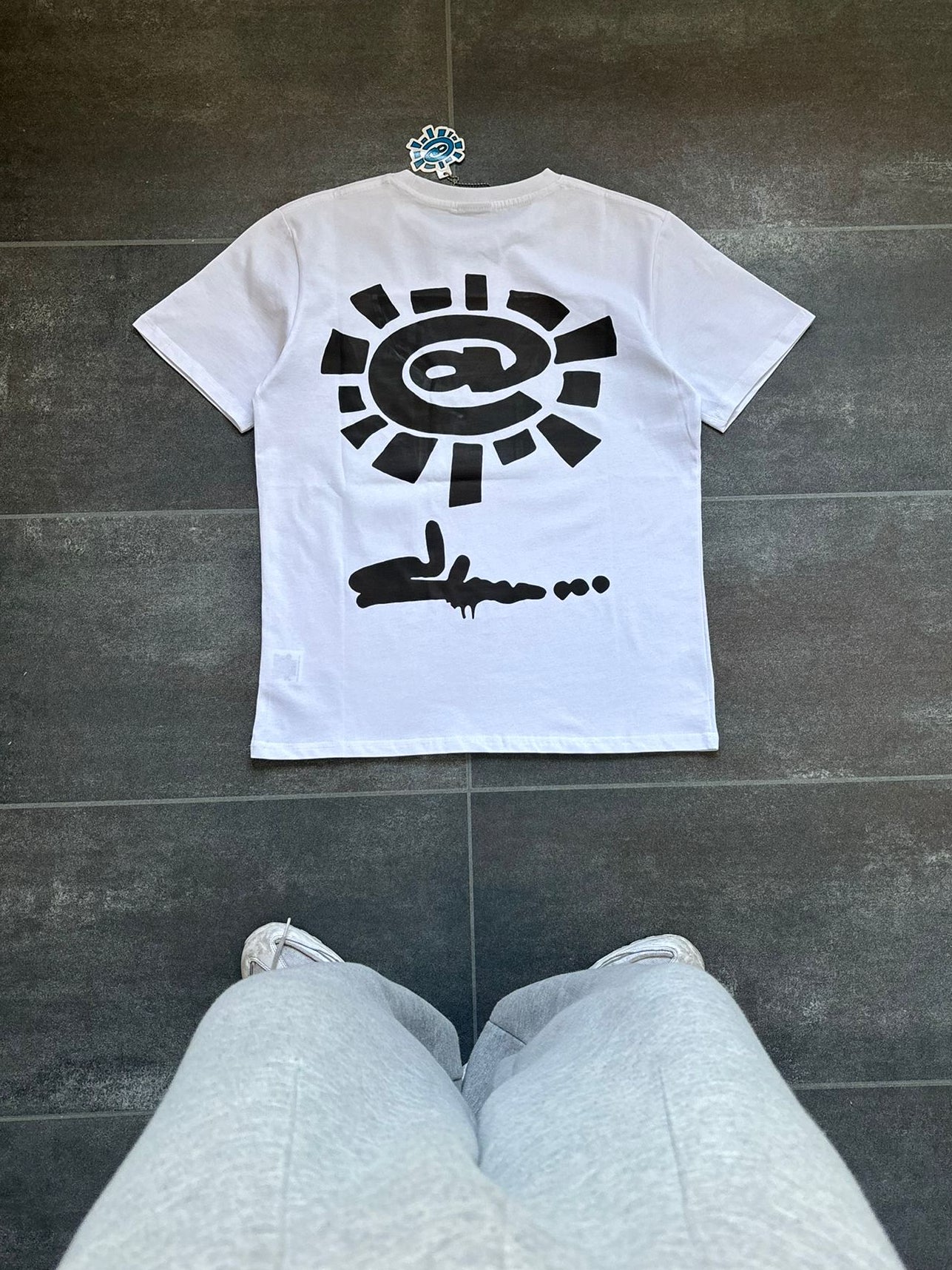 Adwysd X Slawn White Graphic Tee