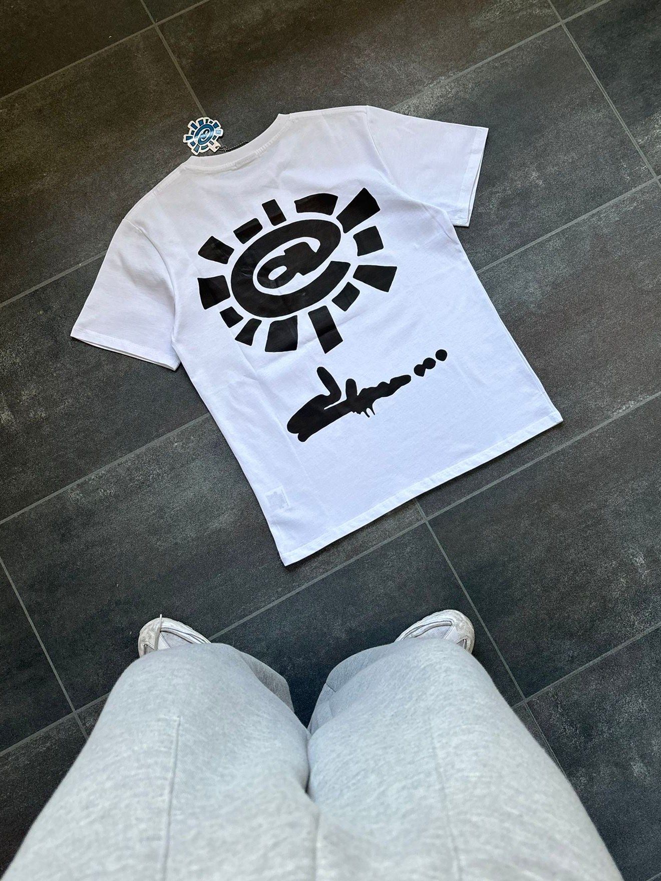Adwysd X Slawn White Graphic Tee