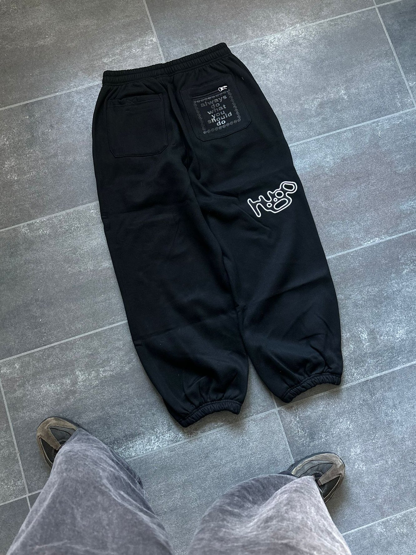 Adwysd X Hugo Black Joggers