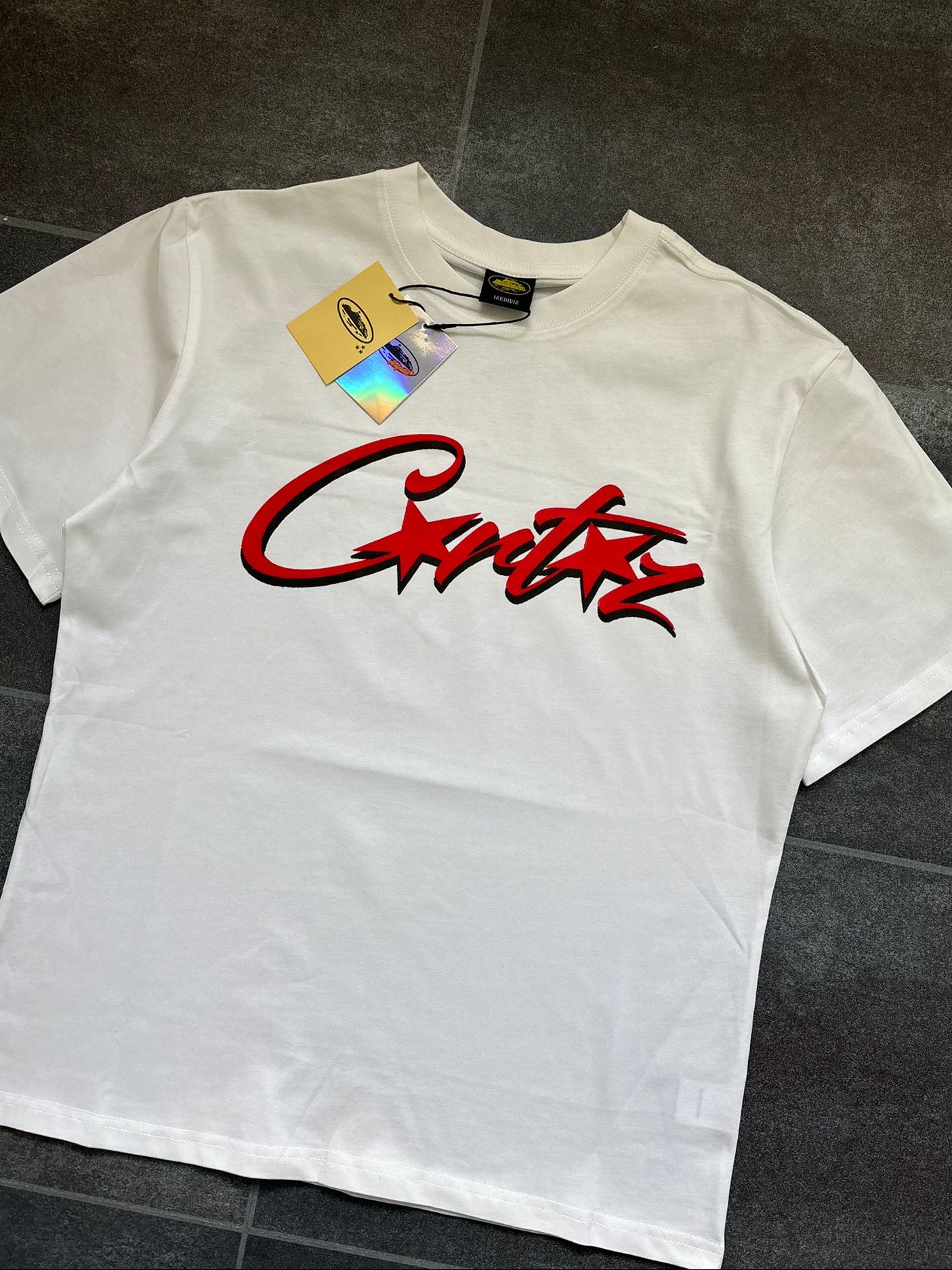 Corteiz White & Red Graphic Tee