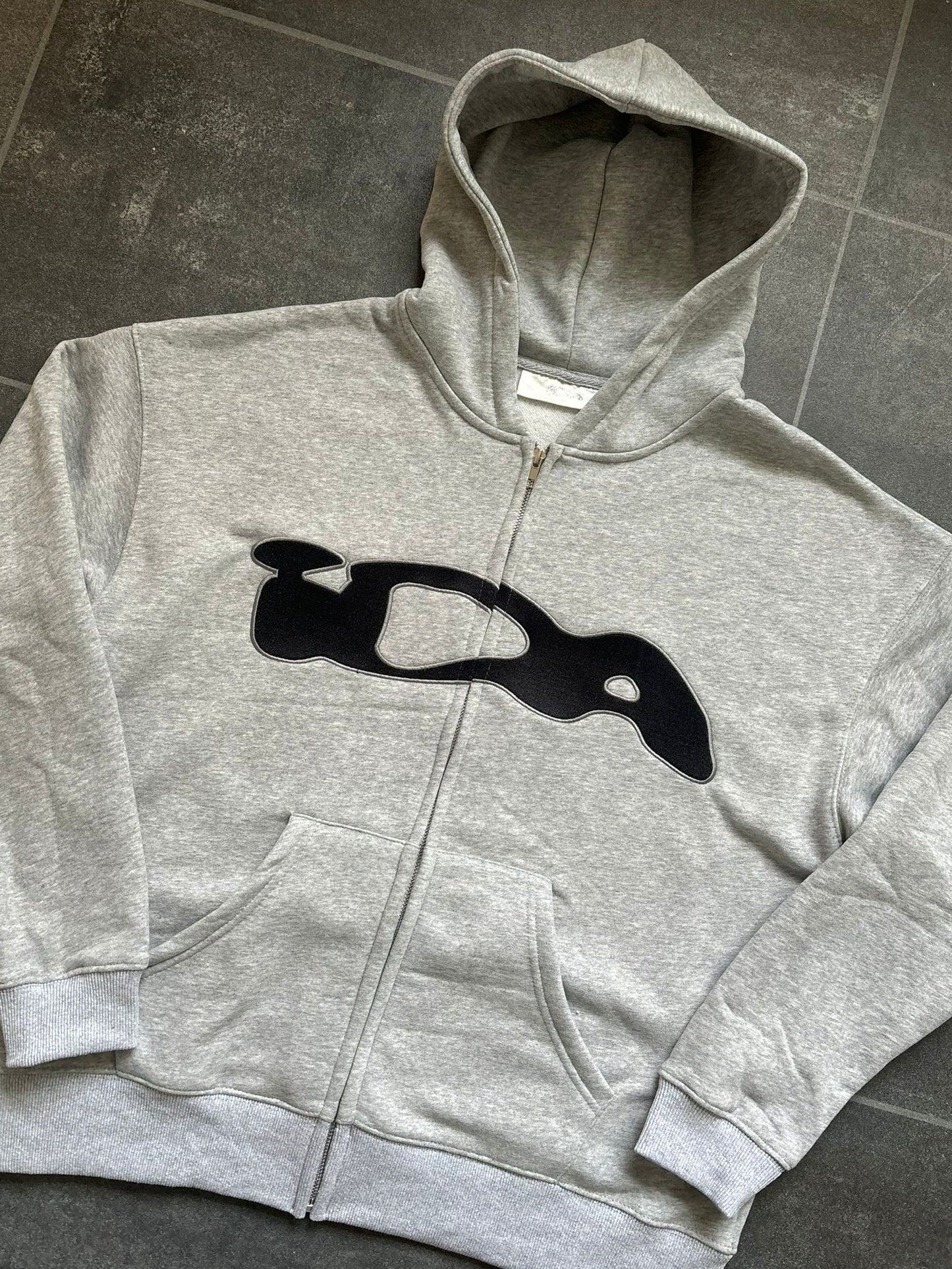 IDA Grey & Black Zip Up Hoodie