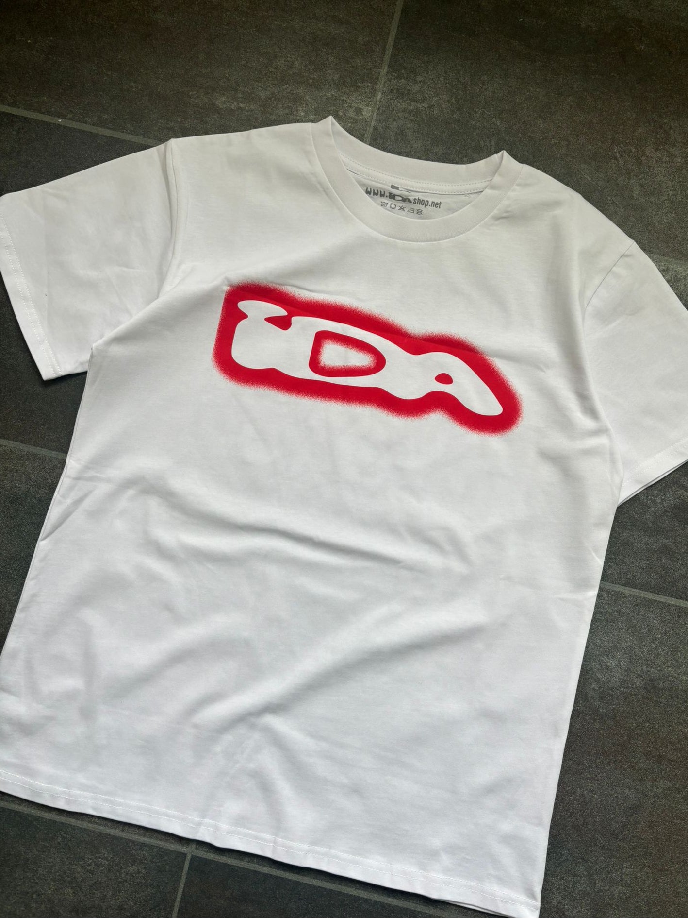 IDA White & Red Graphic Tee