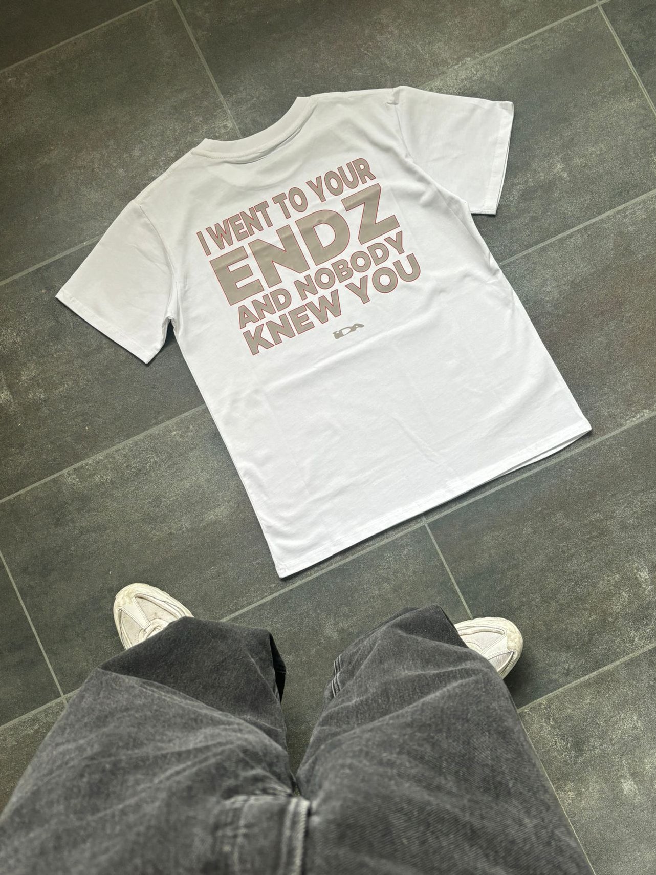 IDA White & Red Graphic Tee