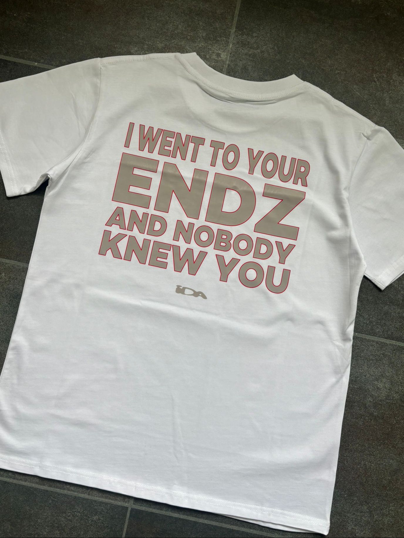 IDA White & Red Graphic Tee