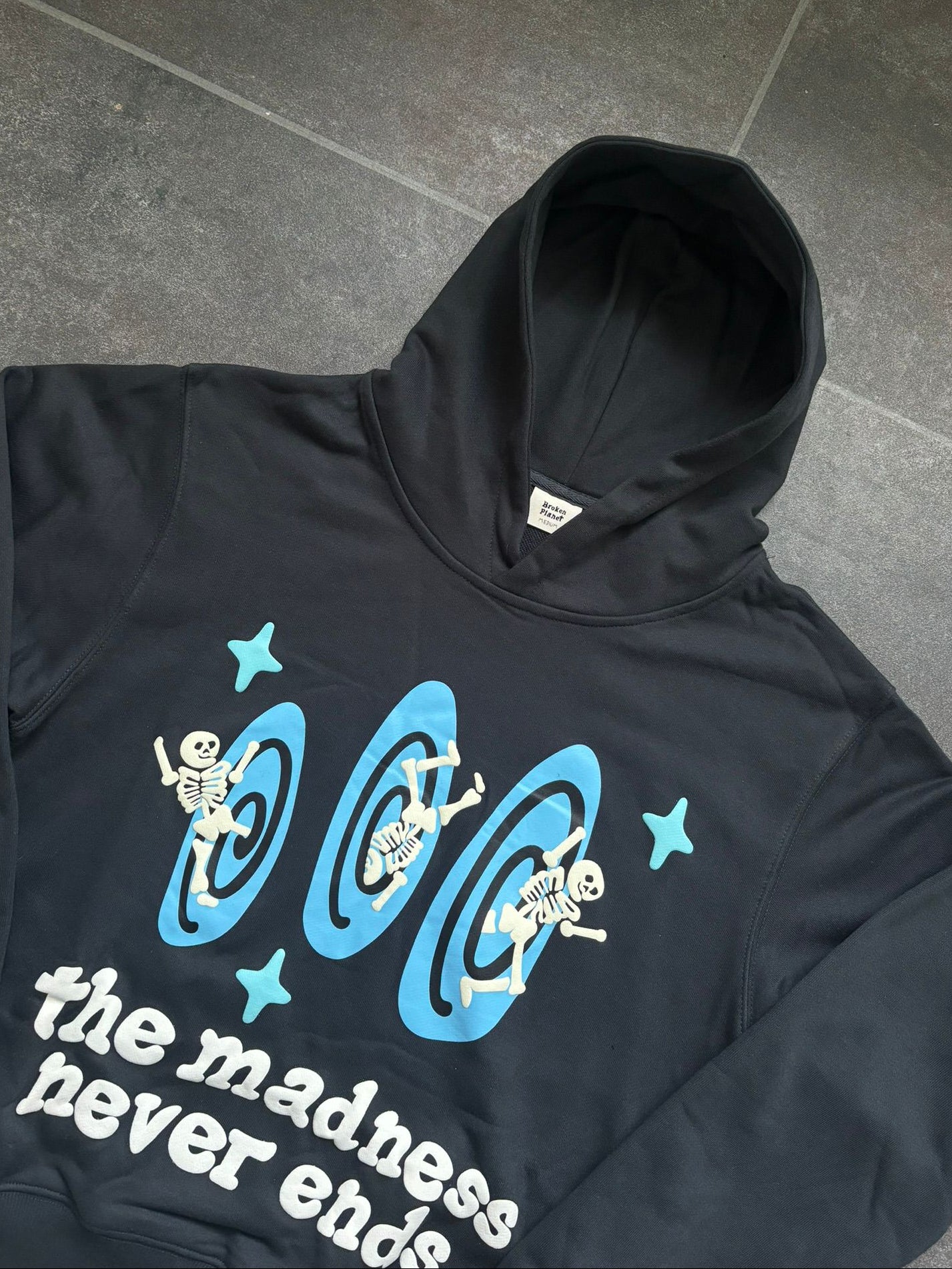 Broken Planet Black & Blue Hoodie