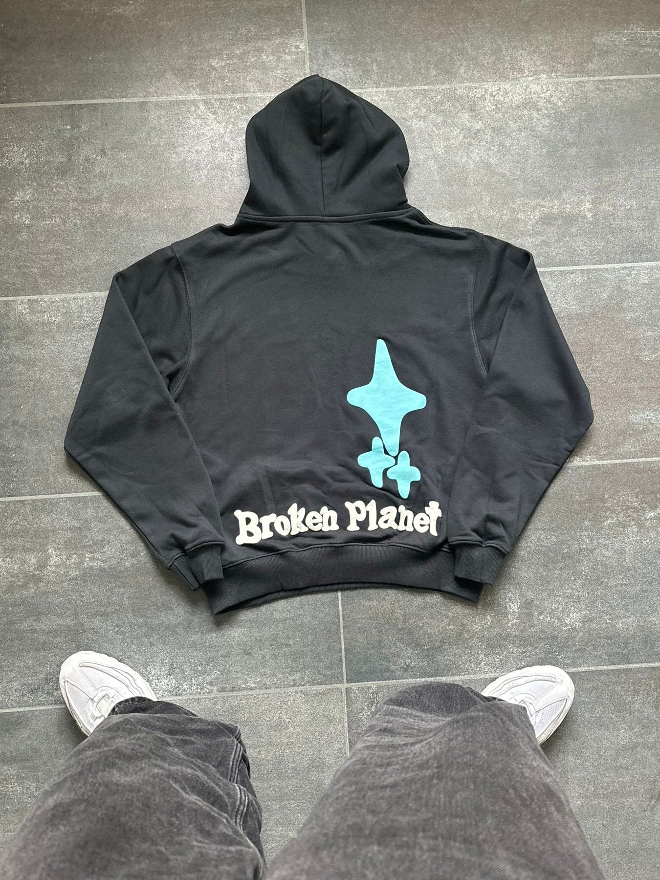 Broken Planet Black & Blue Hoodie